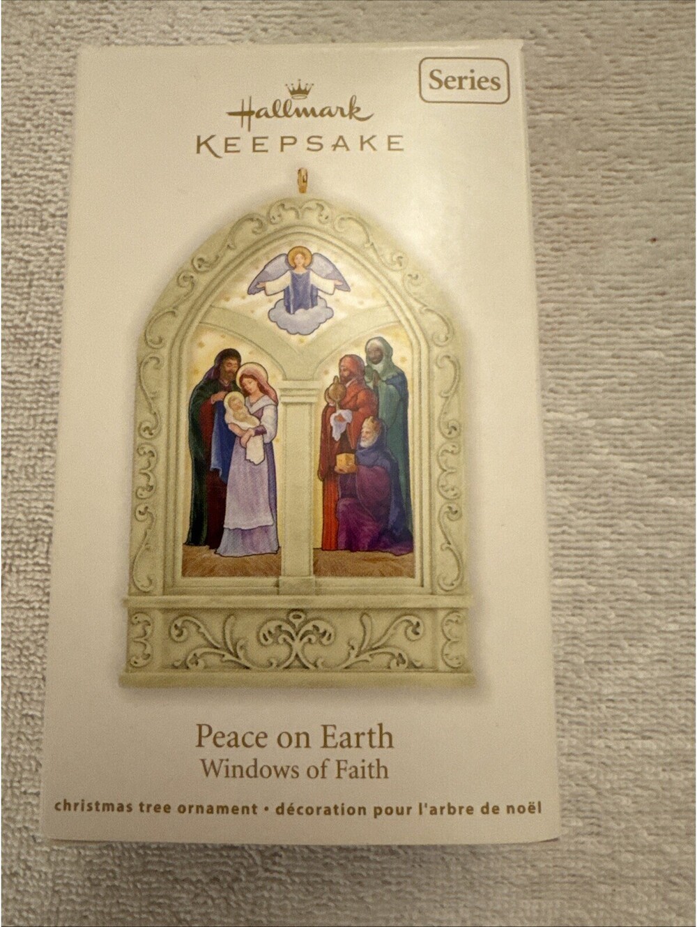 Hallmark Keepsake Series Peace On Earth Windows Of Faith Christmas Ornament 2012